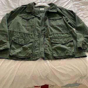 Old navy olive utility jacket